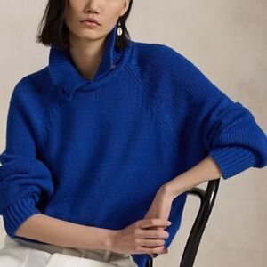 Polo Ralph Lauren Layered-Collar Cotton Sweater